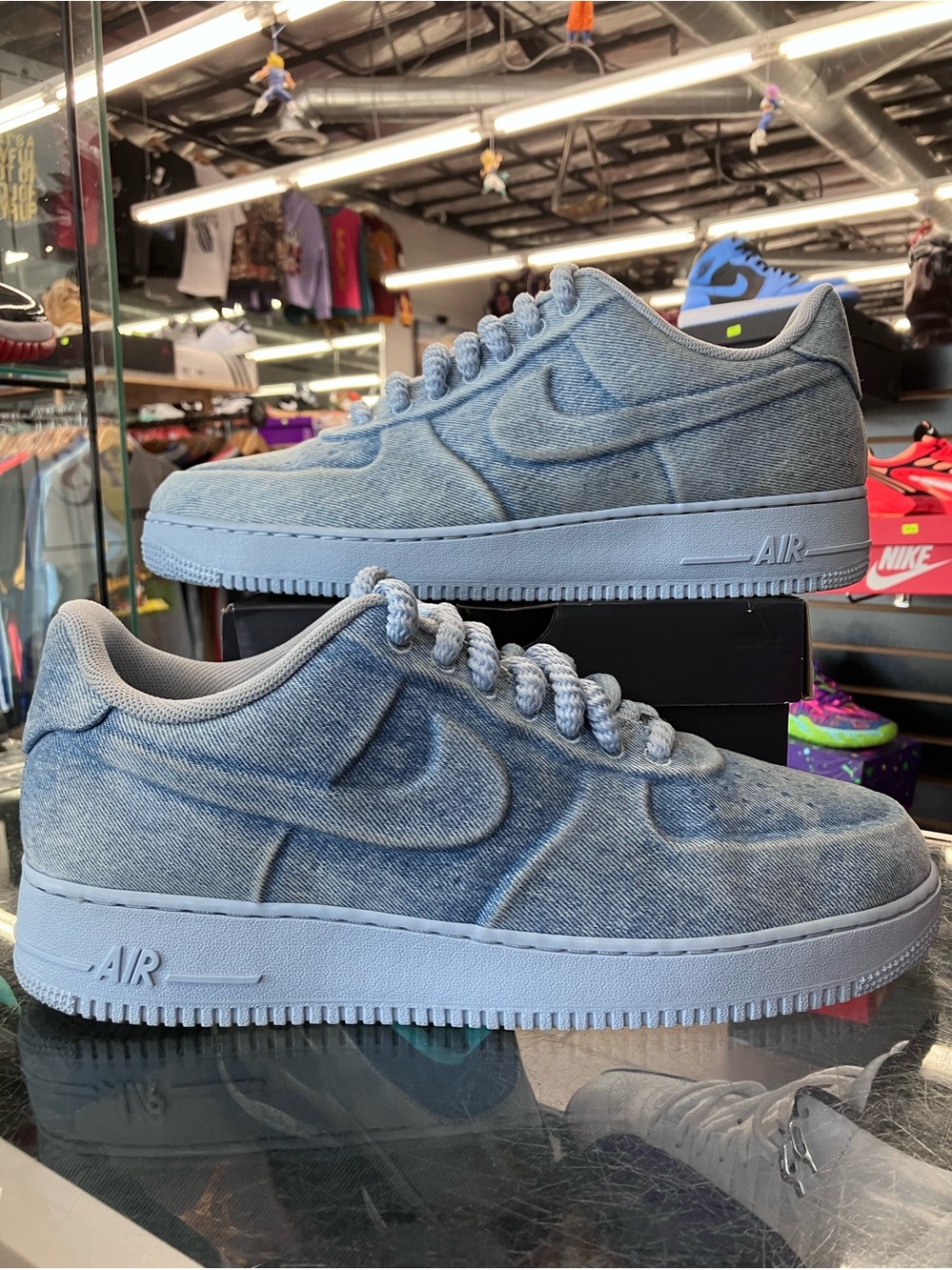 Nike Air Force 1 Low Ja Morant Denim Light Armory Blue Size 13